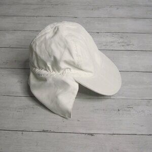 Koala Kids Vintage Boy's White Baseball Cap Flap Sun Hat Size 3T 4T Outdoor